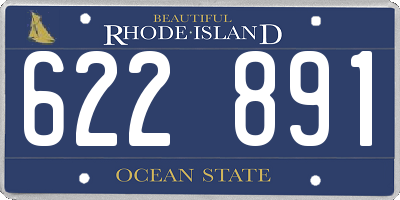 RI license plate 622891