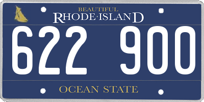 RI license plate 622900