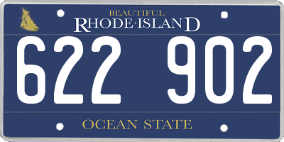 RI license plate 622902