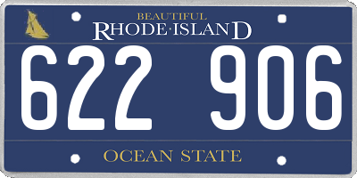 RI license plate 622906