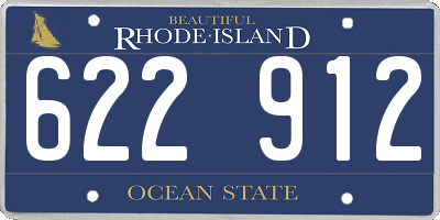 RI license plate 622912