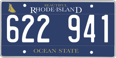 RI license plate 622941