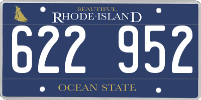 RI license plate 622952