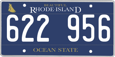 RI license plate 622956