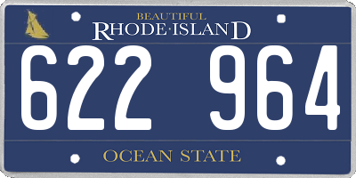 RI license plate 622964