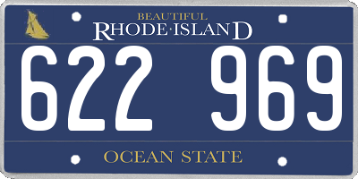 RI license plate 622969