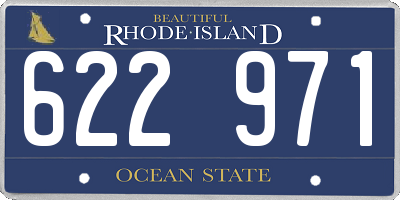 RI license plate 622971