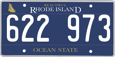 RI license plate 622973