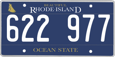 RI license plate 622977