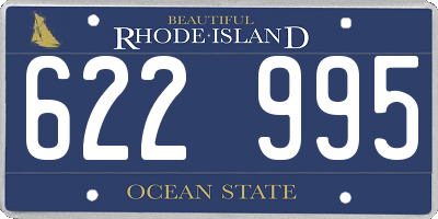 RI license plate 622995