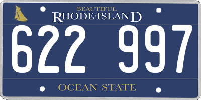 RI license plate 622997