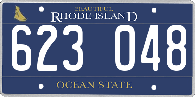 RI license plate 623048