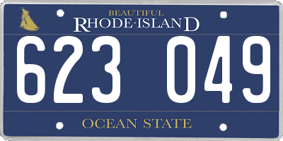 RI license plate 623049