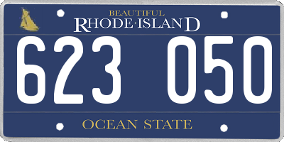RI license plate 623050