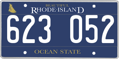 RI license plate 623052