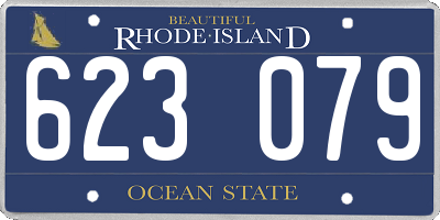 RI license plate 623079