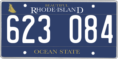 RI license plate 623084