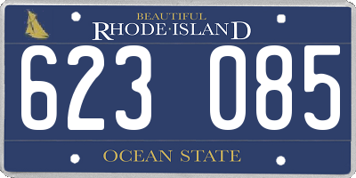 RI license plate 623085