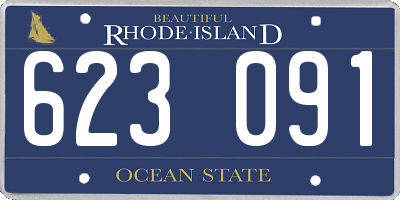 RI license plate 623091