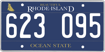 RI license plate 623095