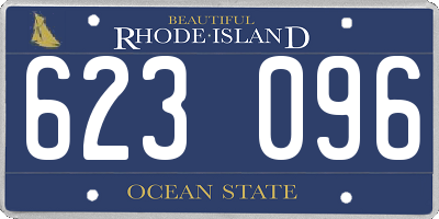 RI license plate 623096