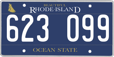 RI license plate 623099