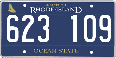 RI license plate 623109