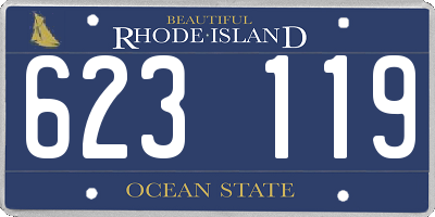 RI license plate 623119