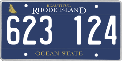 RI license plate 623124