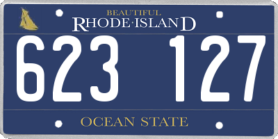 RI license plate 623127