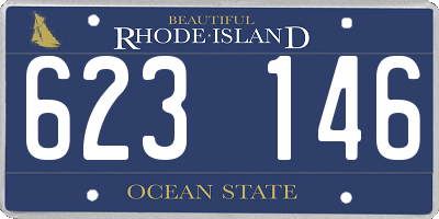 RI license plate 623146