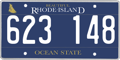 RI license plate 623148