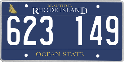RI license plate 623149