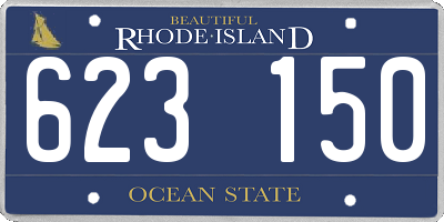 RI license plate 623150