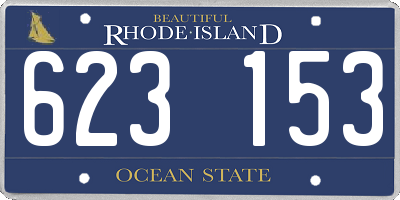 RI license plate 623153