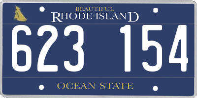 RI license plate 623154