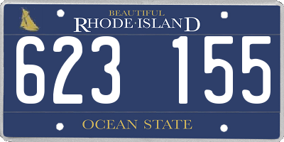 RI license plate 623155