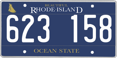RI license plate 623158