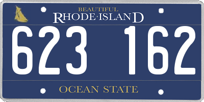 RI license plate 623162