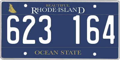 RI license plate 623164
