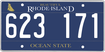RI license plate 623171