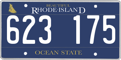 RI license plate 623175