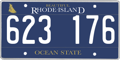 RI license plate 623176