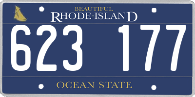RI license plate 623177