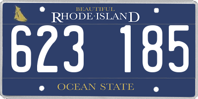 RI license plate 623185