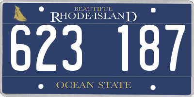 RI license plate 623187