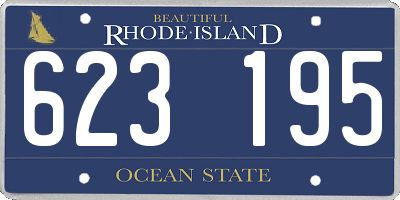 RI license plate 623195