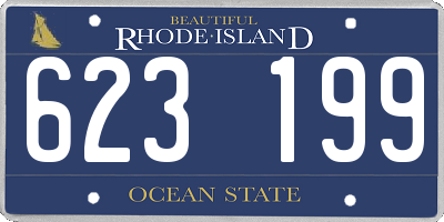 RI license plate 623199