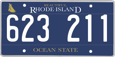 RI license plate 623211