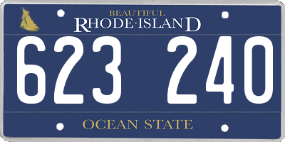 RI license plate 623240